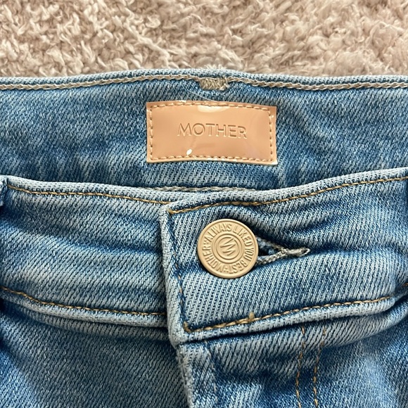 NEW MOTHER The Hustler Ankle Fray Limited Edition Denim Jeans Size 32 - Picture 5 of 9